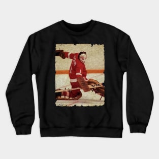 Jim Rutherford, 1976 in Detroit Red Wings (3.69 GAA) Crewneck Sweatshirt